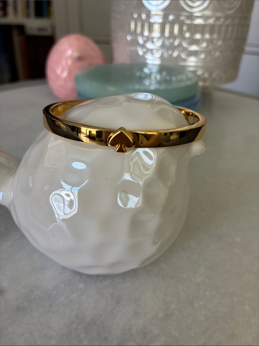 ♠️ Kate Spade Everyday Spade Hinged Bangle Gold